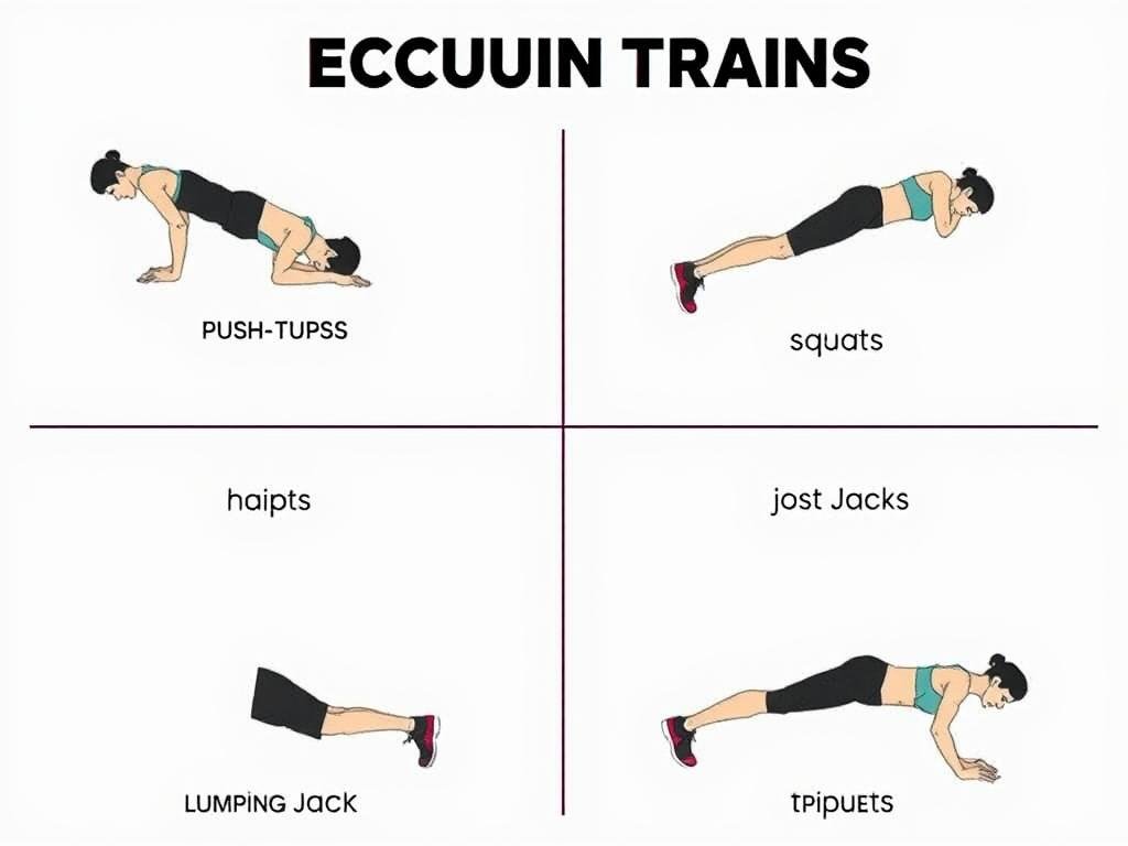 Contoh gerakan dalam circuit training yang menggabungkan kardio dan kekuatan Contoh gerakan dalam circuit training yang menggabungkan kardio dan kekuatan