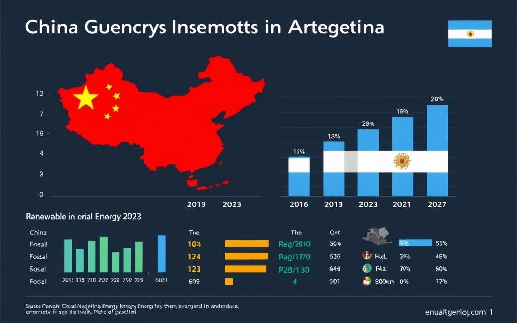 Grafik investasi China di sektor energi Argentina menunjukkan tren Hubungan Energi Argentina-China