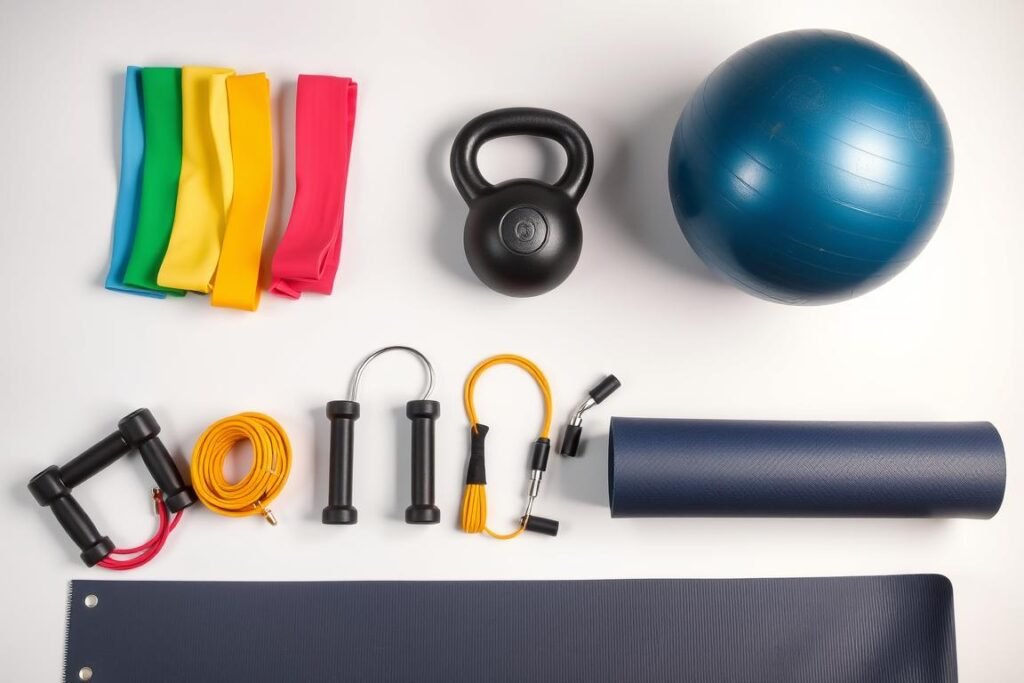 Peralatan fitness serbaguna untuk variasi latihan kardio dan kekuatan Peralatan fitness serbaguna untuk variasi latihan kardio dan kekuatan