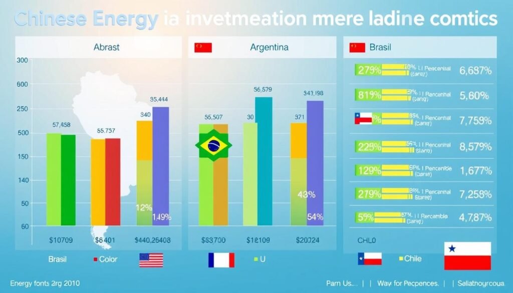 Perbandingan investasi energi China di negara-negara Amerika Latin termasuk Hubungan Energi Argentina-China