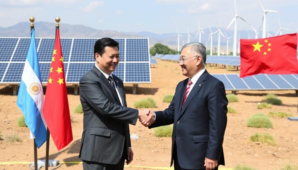 Simbol kerjasama energi Argentina-China yang berkelanjutan