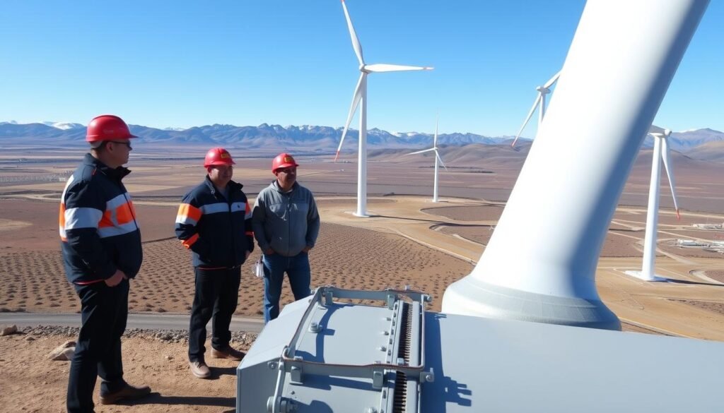 Turbin angin di Argentina yang merupakan bagian dari Hubungan Energi Argentina-China